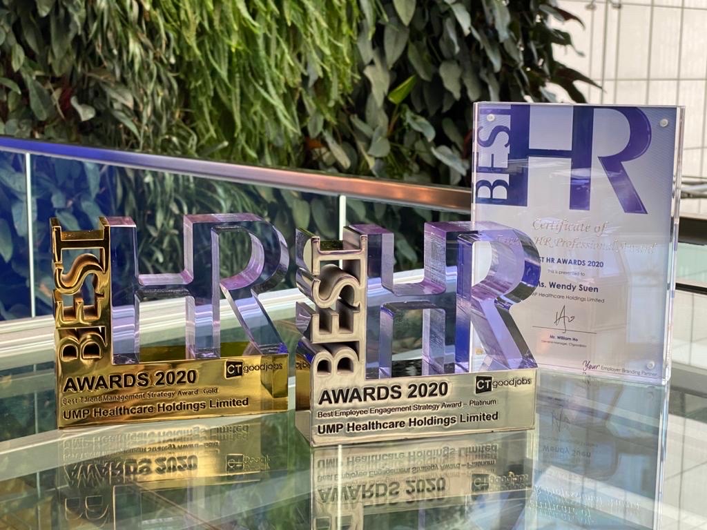 UMP Healthcare Bags 3 Awards at CTgoodjobs Best HR Awards 2020